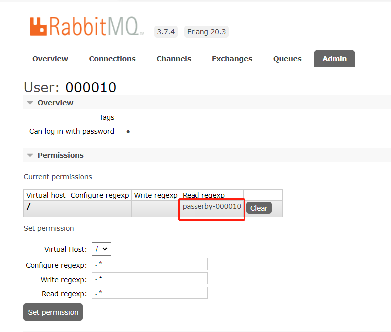 RabbitMQ:refused for user接收失败解决方案