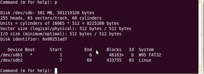 Linux的启动SD卡的格式化方法