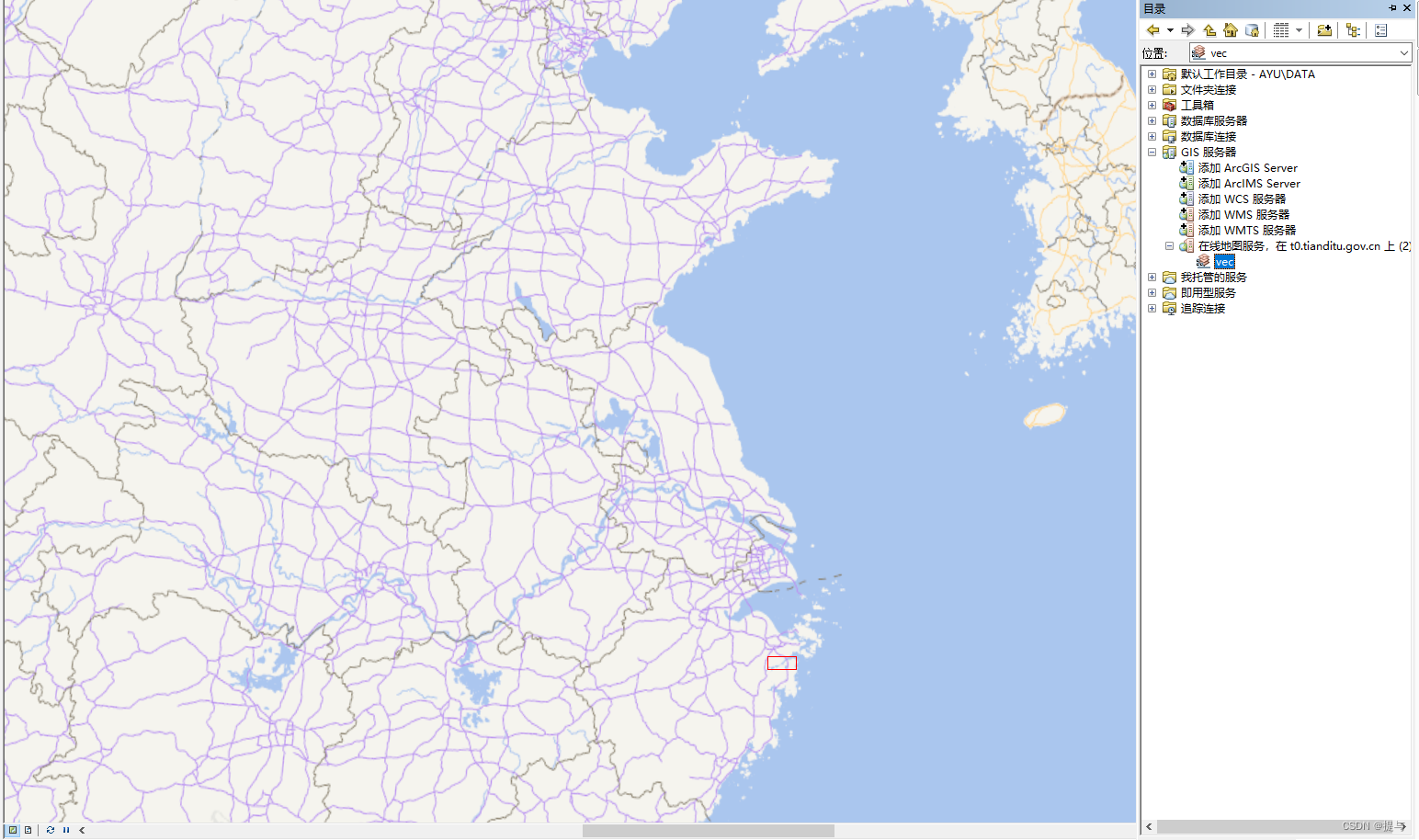 ArcMap加载天地图底图及出现空白问题解决方法