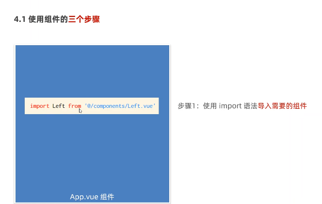 vue90-使用组件的三个步骤