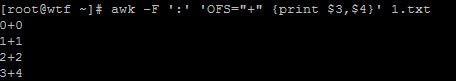 awk用法（一）