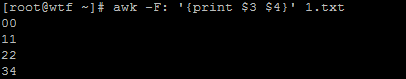 awk用法（一）