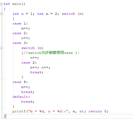 分支与循环语句(if…else , switch...case , default)