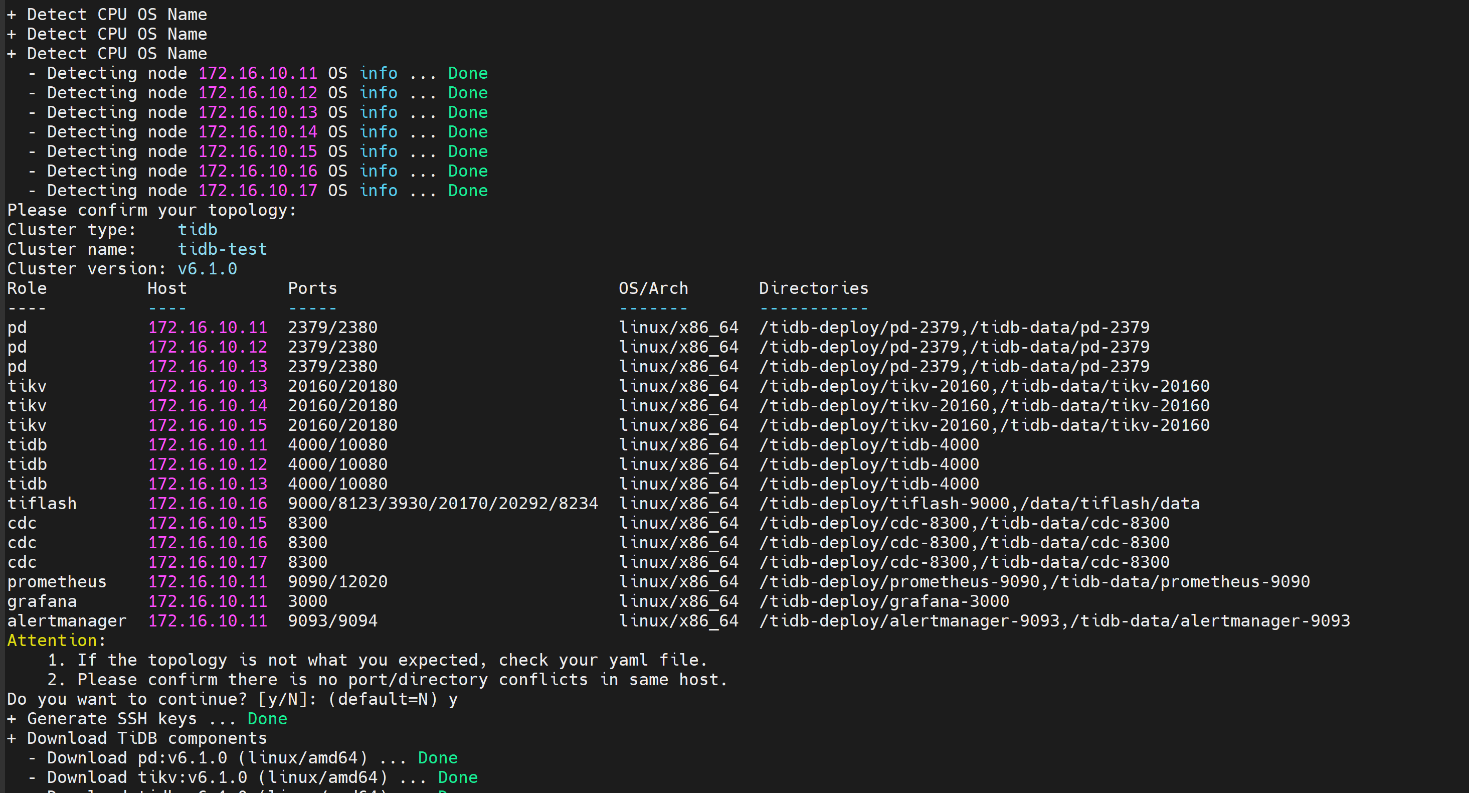 tidb6.1 实施部署最新版本