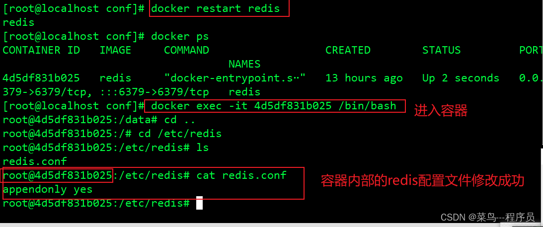 一文教会你如何在Linux系统中使用Docker安装Redis 、以及如何使用可视化工具连接【详细过程+图解】