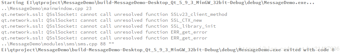 关于 QNetworkManager出现“QSslSocket: cannot call unresolved function SSLv23_client_method“ 的解决方法