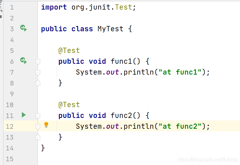 单元测试Junit 测试类与测试方法 java