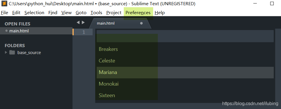 sublime-编辑器的使用-基本