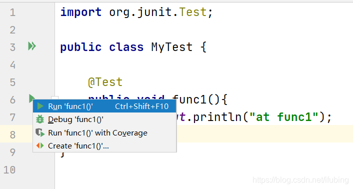 单元测试Junit 测试类与测试方法 java