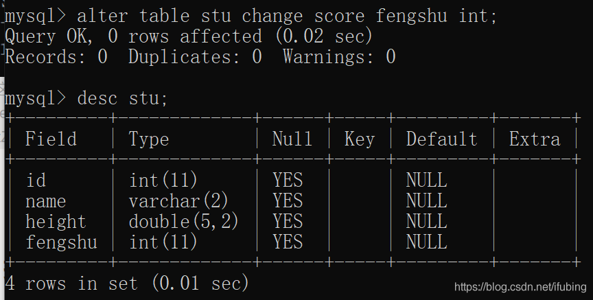 数据表的新建 修改 删除 mysql_删除表_13