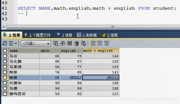 DQL基础查询_数据_06