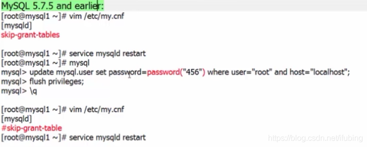 linux-mysql忘记密码解决办法-适用5.76