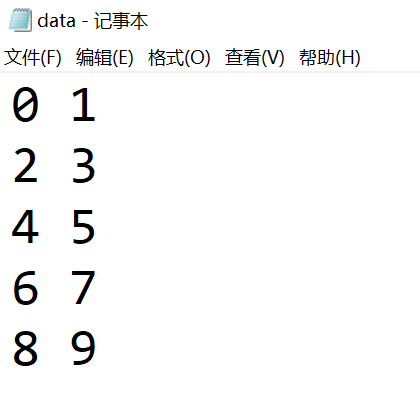 Python numpy读取文件数组，转化行列矩阵存入文件