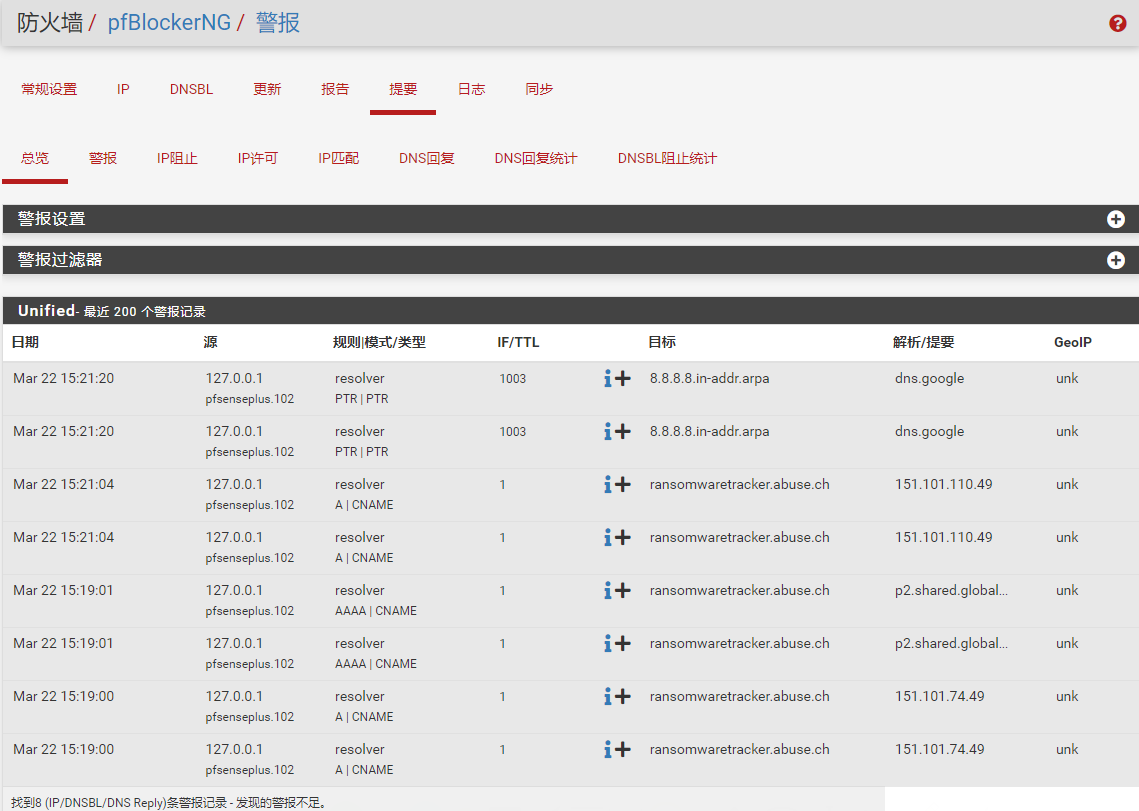 pfSense plus 22.01 pfBlockerNG插件汉化包