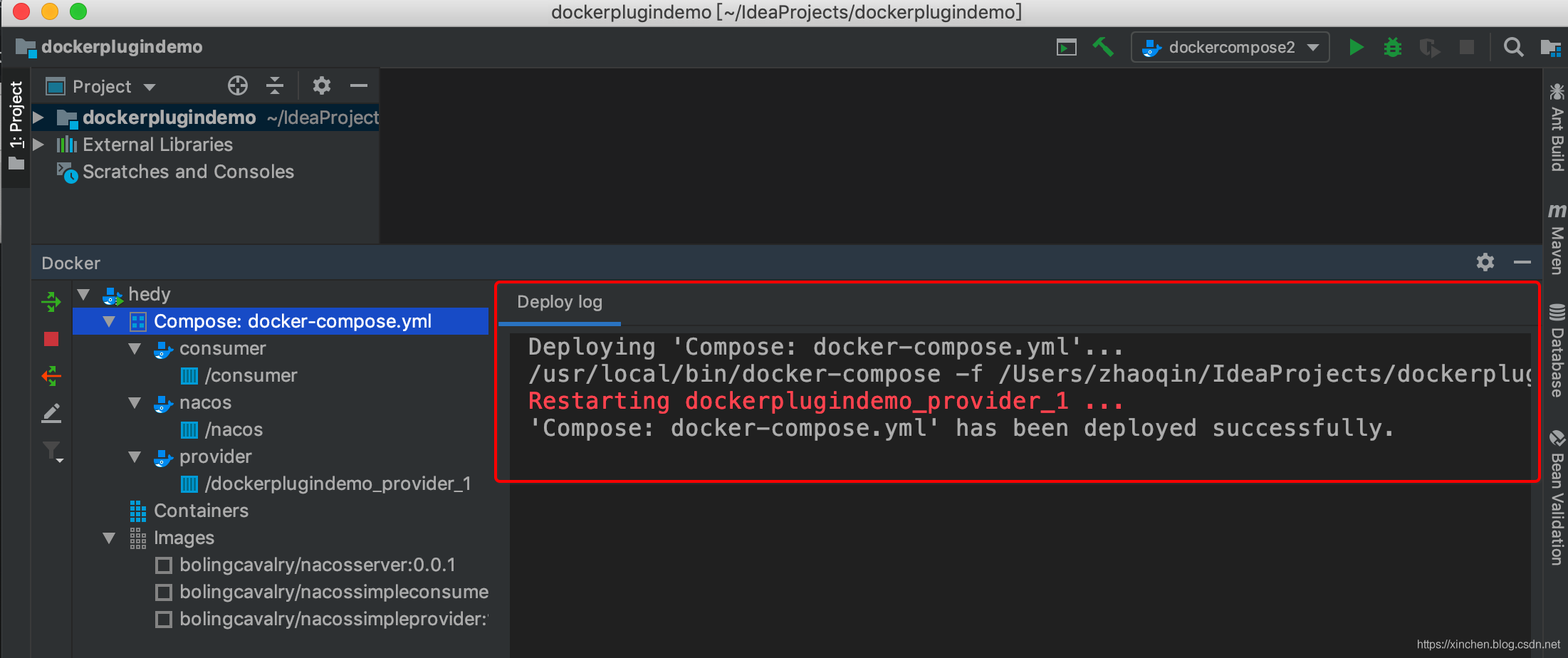 IDEA的Docker插件实战(Docker-compose)