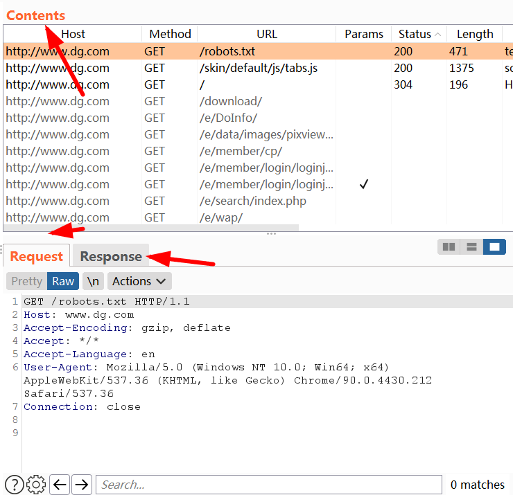 BurpSuite2021 -- 目标模块(Target)