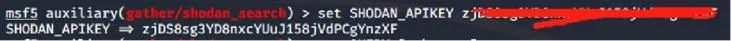 Metasploit -- Shodan搜索