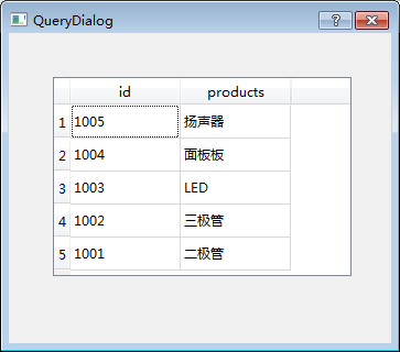 使用QT操作sqlite（2）--表单数据显示