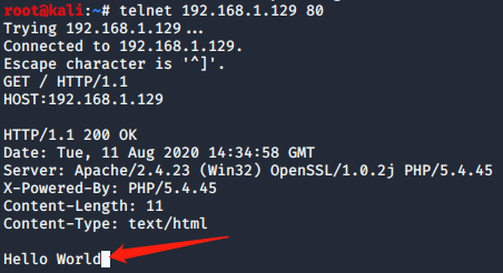 利用Telnet模拟浏览器