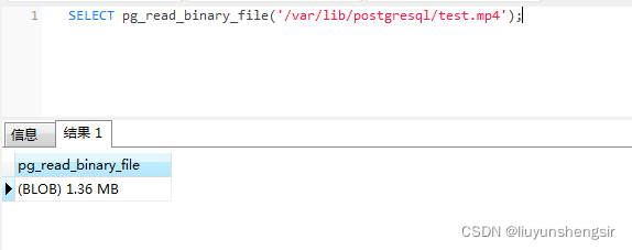 postgresql ：pg_read_binary_file插入文件