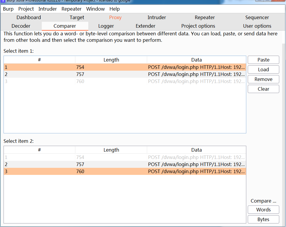 BurpSuite2021 -- Decode、Comparer、logger模块