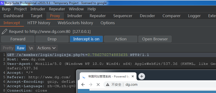 BurpSuite2021 -- 抓包使用及设置