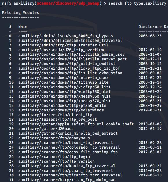 Metasploit -- FTP、Telnet和http服务探测