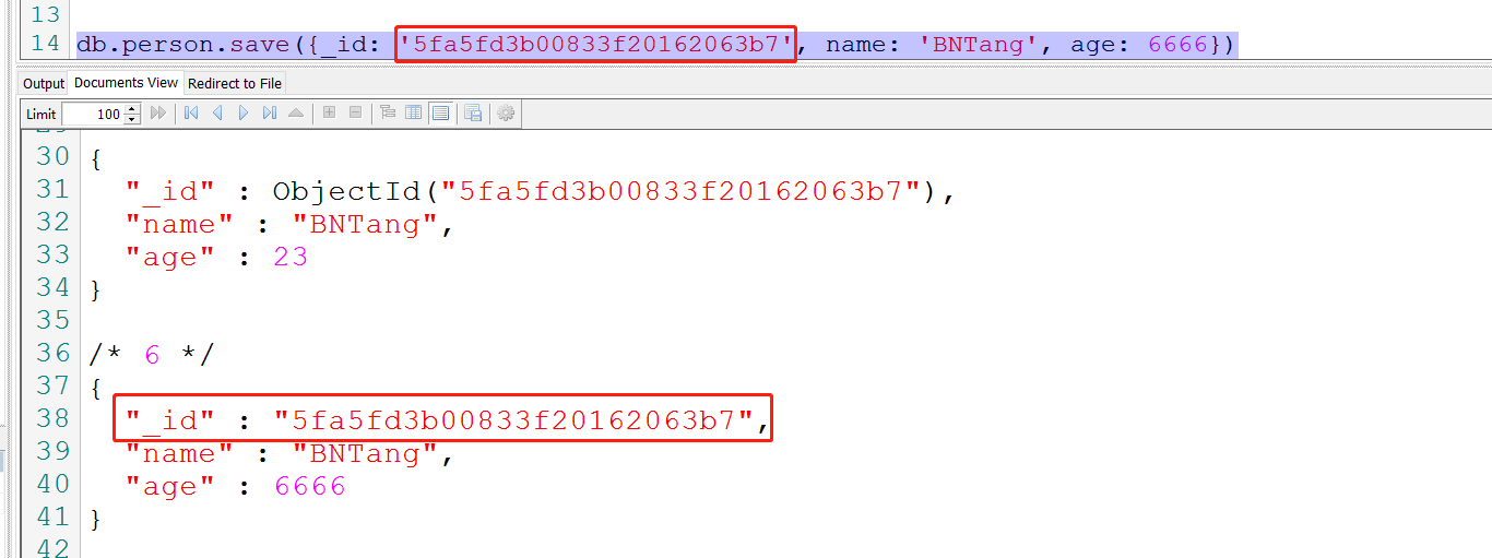 MongoDB更新文档