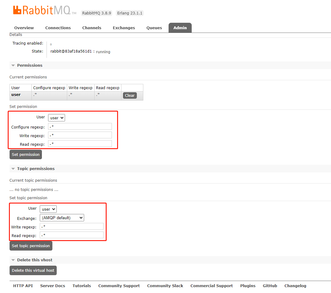 RabbitMQ-管理界面介绍