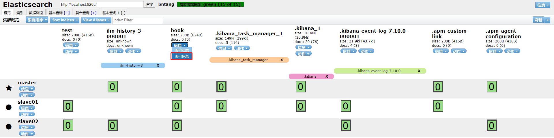 ElasticSearch索引基本操作