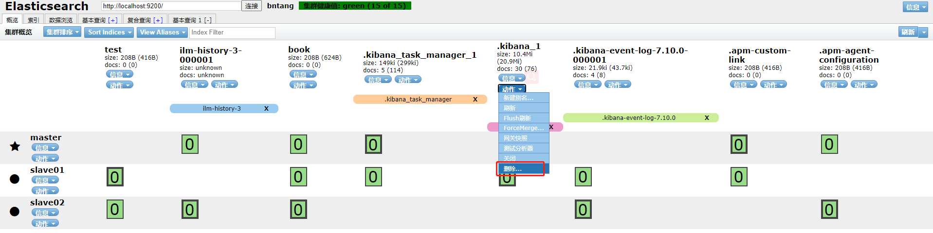 ElasticSearch索引基本操作