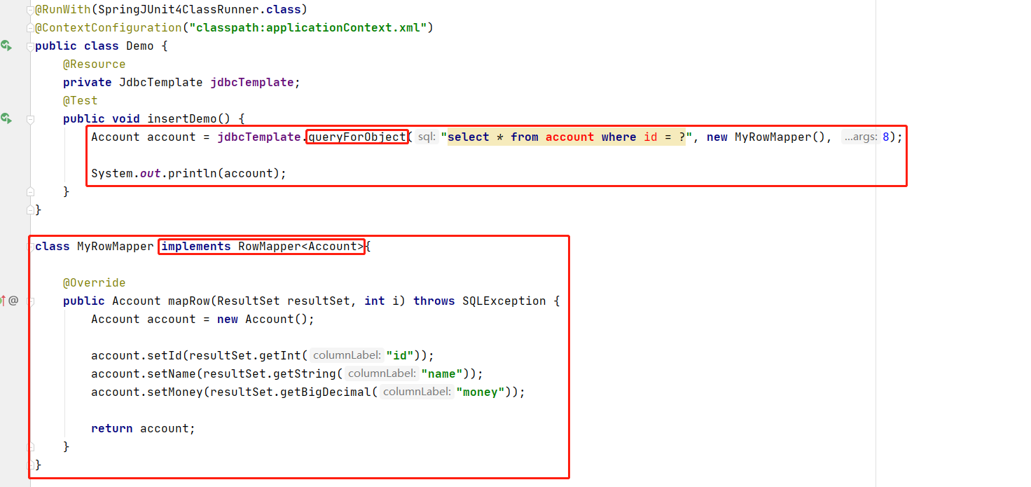 Spring-使用JDBC模板CRUD Spring-使用JDBC模板CRUD