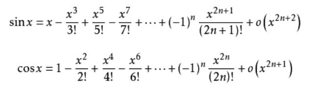 Java用sin和cos的泰勒展开式编程序求出 sin(π/2)、cos(87°)