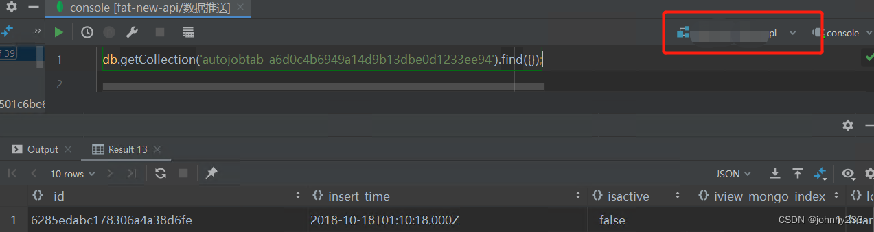 DataGrip连接MongoDB及CRUD操作