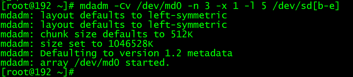 DISK（RAID5和LVM）配置