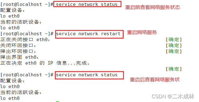 Linux命令之管理系统服务service