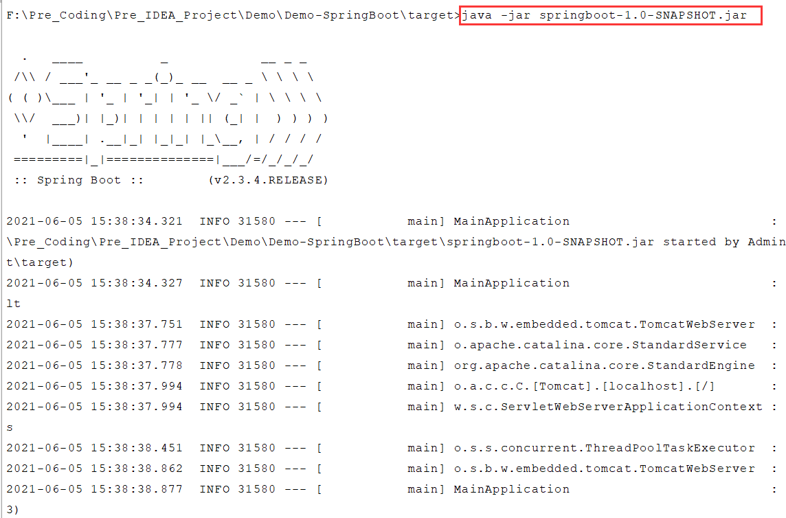 执行使用maven打包springboot的jar包提示“no main manifest attribute, in /XXX.jar“