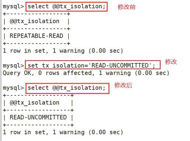 解决“set  transaction isolation level read uncommitted；“命令无法修改MySQL数据库隔离级别的问题