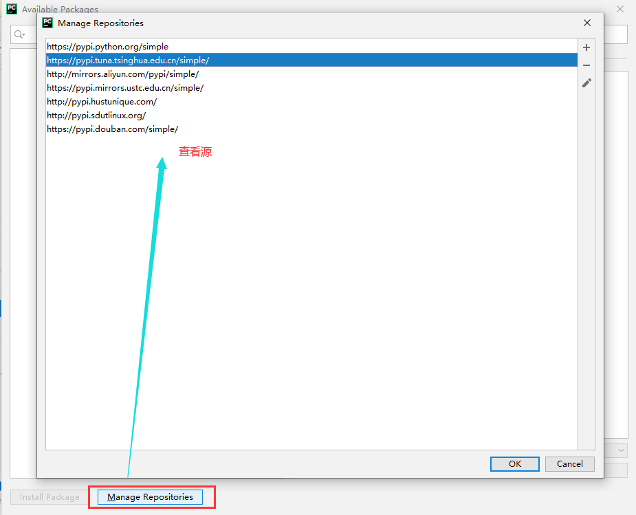 Pycharm出现错误“Error loading package list:Request failed with status code 404“