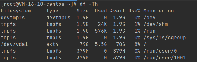 Linux命令之显示磁盘空间使用情况df