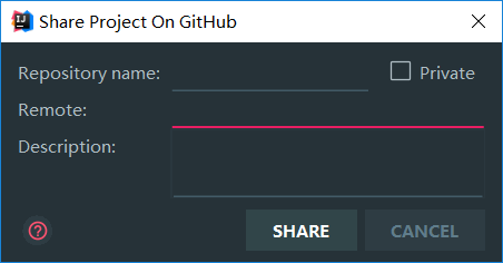 IDEA上传项目到GitHub出现“Project Is Already on GitHub\"
