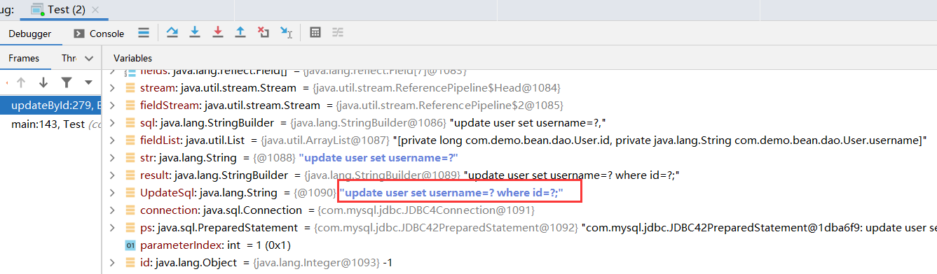 使用JDBC报错“Parameter index out of range (2 ＞ number of parameters, which is 1).“