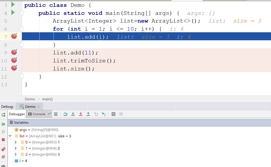 IDEA使用debug调试集合（如ArrayList）的源码提示Not showing null elements