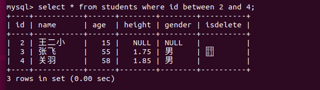 MySQL数据库中where条件查询（比较运算符查询、逻辑运算符查询、模糊查询、范围查询、空判断查询）