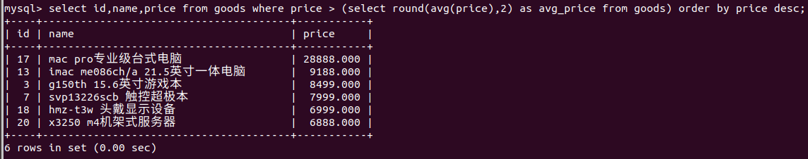 MySQL数据库分组和聚合函数组合使用