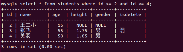 MySQL数据库中where条件查询（比较运算符查询、逻辑运算符查询、模糊查询、范围查询、空判断查询）