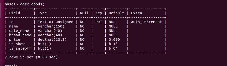 MySQL数据库修改表结构