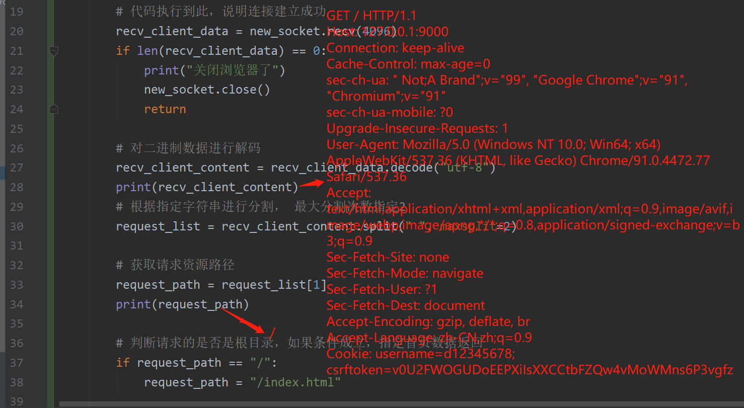 静态Web服务器-返回指定页面数据