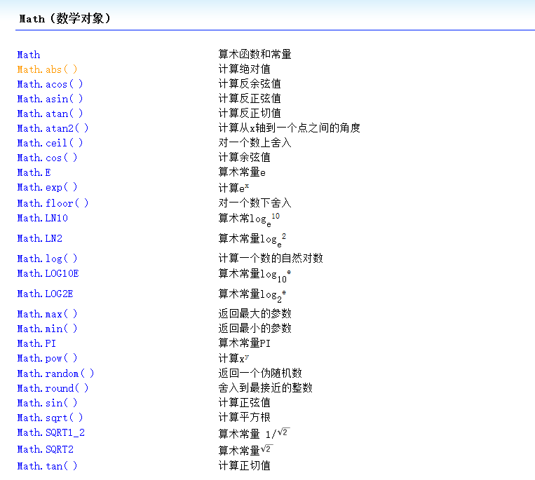 JavaScript内置对象介绍