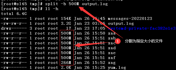 Linux命令之文件分割split命令